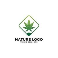 natur logotyp illustrerad logotyp mark design för lantbruk vektor