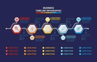 Geschäft Infografik Zeitleiste Hintergrund vektor