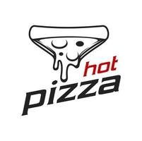Pizza Symbol von Italienisch Restaurant, Pizzeria vektor