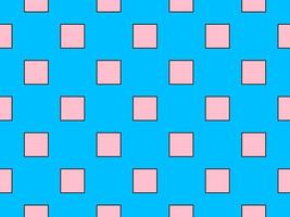 rosa Färg kvadrater över djup himmel blå bakgrund vektor