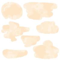 Aquarell Beige Stelle einstellen vektor