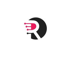 kreativ Brief r Logo Design Vektor Vorlage