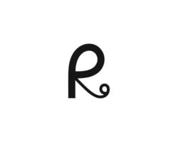 kreativ Brief r Logo Design Vektor Vorlage