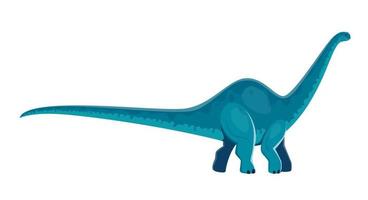 Brontosaurus isoliert Dinosaurier Karikatur Charakter vektor