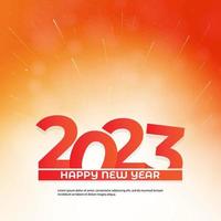 2023 Lycklig ny år hälsning kort design. hälsning kort, baner, affisch. vektor illustration.