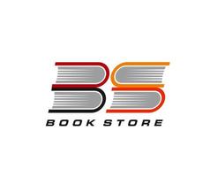 Bücher Geschäft oder Geschäft minimalistisch Symbol oder Emblem vektor