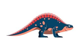 Karikatur Lotosaurus Dinosaurier komisch Charakter vektor