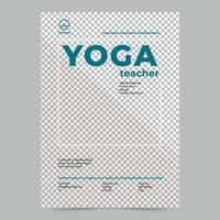 Yoga Lehrer Flyer Vorlage. ein sauber, modern, und hohe Qualität Design von Flyer Vektor Design. editierbar und anpassen Vorlage Flyer