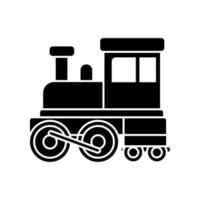 Kinder Zug Symbol Vektor. Öffentlichkeit Transport Illustration unterzeichnen. Eisenbahn Symbol. vektor