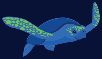 Illustration von ein Meer Schildkröte vektor