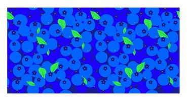 mogen saftig svart blåbär på en sömlös bakgrund. vektor illustration för en vykort. nära beläget färsk bär. illustration för förpackning design av mat, juice, sylt, is grädde, smoothies