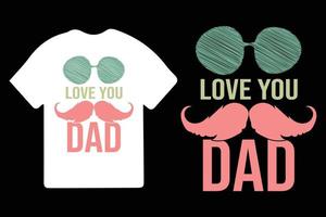 Vati T-Shirts Design, Vaters Tag, glücklich Vaters Tag, Vaters Tag T-Shirt Design. vektor