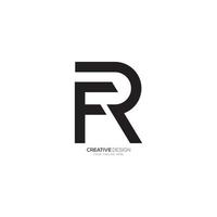 Brief f r oder r f kreativ gestalten einzigartig Geschäft branding Monogramm Logo vektor
