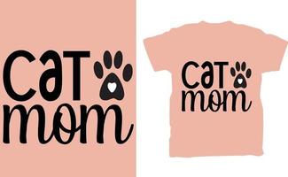 Katze Mama t Hemd Vektor Design