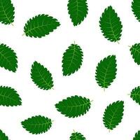 sömlös mönster med grön sommar löv. vektor illustration.