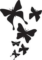 flygande fjärilar illustration vektor
