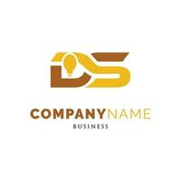 Initiale Brief ds Birne Symbol Logo Design Vorlage vektor