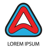 logotyp abstrakt brev en vektor