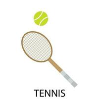 tennis sport ikon platt vektor