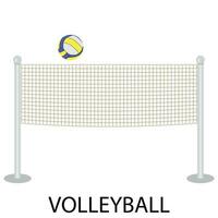 volleyboll sport ikon vektor