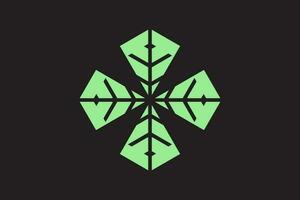 Grün Pentagon gestalten Logo Design Vektor