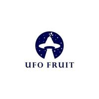 UFO Obst Logo Design Vektor