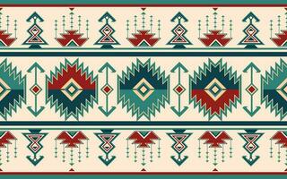 ethnisch aztekisch abstrakt Ikat Kunst. nahtlos Motiv Dreieck Chevron Muster im Stammes-, navajo Volk Stickerei, und Mexikaner Stil. geometrisch Kunst Ornament Druckdesign zum Teppich, Hintergrund, Textil- vektor