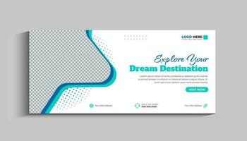 tour- und reise-social-media-cover-banner-vorlagendesign vektor