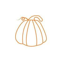 Kürbis Symbol Vektor. Halloween Illustration unterzeichnen. Zucchini Symbol oder Logo. vektor