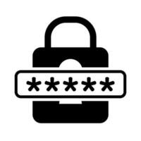 Sicherheit Vektor Symbol. Passwort Illustration Symbol. Zugriff Zeichen oder Logo.