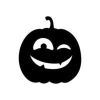 Kürbis Symbol Vektor. Halloween Illustration unterzeichnen. Kürbis Gesichter Symbol oder Logo. vektor