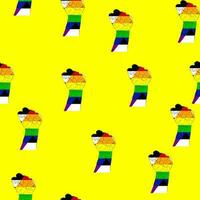 hetero allierade stolthet flagga. HBTQ gemenskap flagga vektor