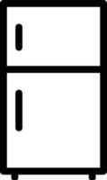 Kühlschrank Symbol Vektor . Kühlschrank Symbol . Gefrierschrank Symbol