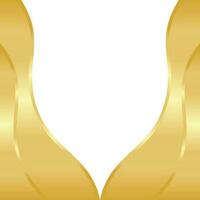 golden Welle Vorlage Design vektor