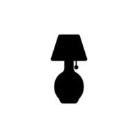 Tabelle Lampe Vektor Symbol Illustration