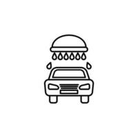 Auto waschen Vektor Symbol Illustration