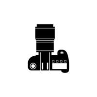 kamera med lins vektor ikon illustration