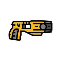 taser vapen militär Färg ikon vektor illustration