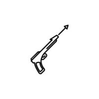 Speer Gewehr Vektor Symbol Illustration