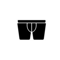 männlich Unterwäsche Vektor Symbol Illustration