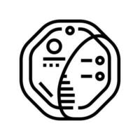 Clever Rauch Detektor Zuhause Linie Symbol Vektor Illustration