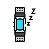 Clever Schlaf Tracker Zuhause Farbe Symbol Vektor Illustration