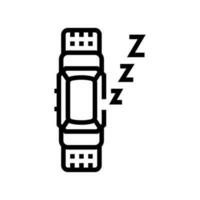 smart sömn tracker Hem linje ikon vektor illustration