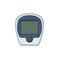 Insulin Blut Glukometer Karikatur Vektor Illustration