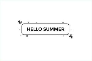 Hallo Sommer- vectors.sign Etikette Blase Rede Hallo Sommer- vektor