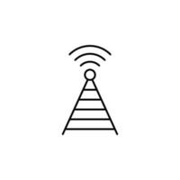 Antenne, Wellen Vektor Symbol Illustration