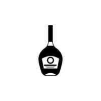 Flasche von Cognac Vektor Symbol Illustration