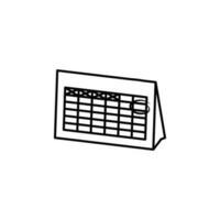 Lieferung Kalender Vektor Symbol Illustration