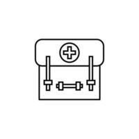 Erste Hilfe Kit Vektor Symbol Illustration