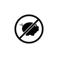 gris i de förbjuda vektor ikon illustration
